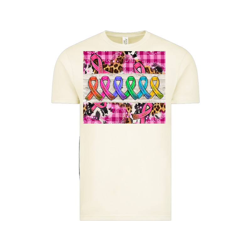 Western Colorfull Cancer Ribbon Vintage Tee by AdoDesignShop | Teevron