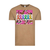 Vintage Coffee western colorfull cancer ribbon Vintage Tee - AdoDesignShop