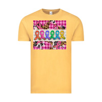 Vintage Mustard western colorfull cancer ribbon Vintage Tee - AdoDesignShop