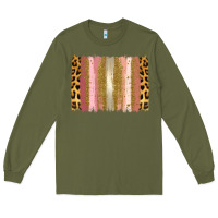 Army Green XOXO Brushstrokes Valentines Day Long Sleeve Tee - Jasminsmagicworld