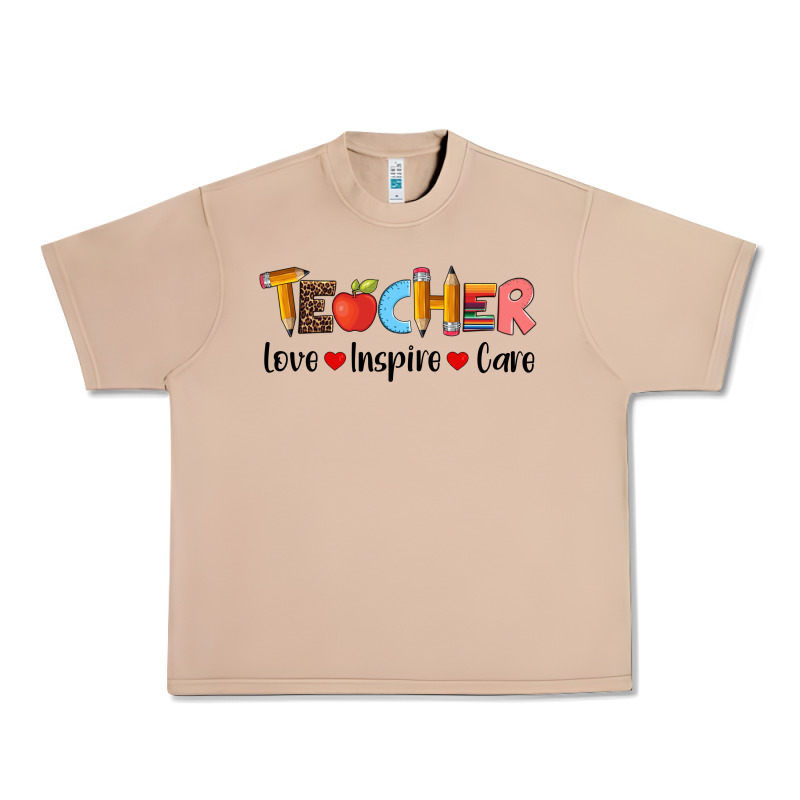 Teacher Love Inspıre Care Wıth  And Pen Urban Heavy Tee by Artiststas | Teevron