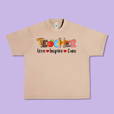 Teacher Love Inspıre Care Wıth  And Pen Urban Heavy Tee Designed By Artiststas