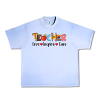 Grape Ice teacher love inspıre care wıth  and pen Urban Heavy Tee - Artiststas