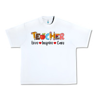 White teacher love inspıre care wıth  and pen Urban Heavy Tee - Artiststas