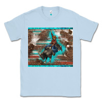 Dusty Blue western rodeo bullfighter serape leopards turquoise's gliterrs Classic Tee - BarkalooDesign