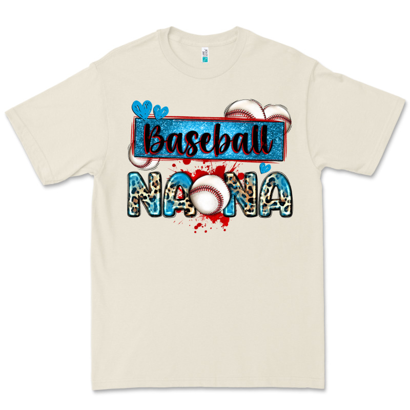 Baseball Nana With Leopard Premium Tee by Zillion Design Studio | Teevron
