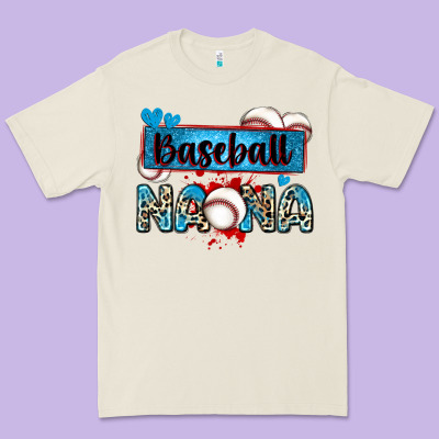 Baseball Nana With Leopard Premium Tee Designed By Zillion Design Studio