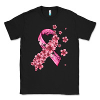 Black pink cancer ribbon Classic Tee - AdoDesignShop