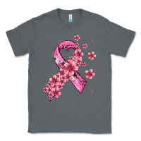 Charcoal Heather pink cancer ribbon Classic Tee - AdoDesignShop