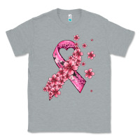 Heather Grey pink cancer ribbon Classic Tee - AdoDesignShop