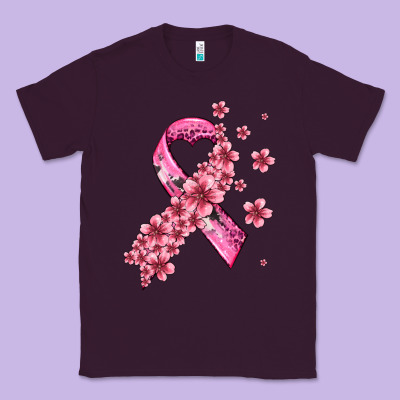 Pink Cancer Ribbon Classic Tee Designed By Adodesignshop