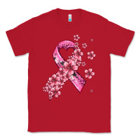 Red pink cancer ribbon Classic Tee - AdoDesignShop