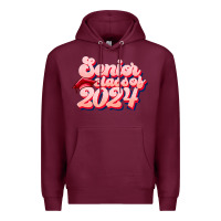 Burgundy senior class of 2024 Premium Hoodie - JahusDesignShop