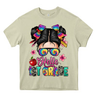 Mossy hello first grade Heavy Core Tee - texasbilliewilder