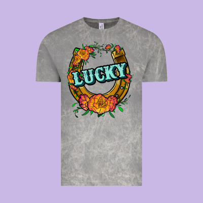 Horseshoe Lucky Vintage Tee Designed By Jahusdesignshop