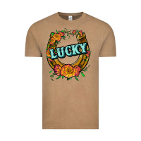 Vintage Coffee horseshoe lucky Vintage Tee - JahusDesignShop