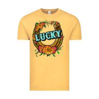 Vintage Mustard horseshoe lucky Vintage Tee - JahusDesignShop