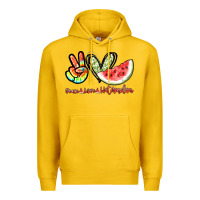 Lemon Peace love watermelon Premium Hoodie - NancyCooperArtShop
