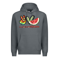 Rock Peace love watermelon Premium Hoodie - NancyCooperArtShop