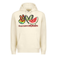 Sandshell Peace love watermelon Premium Hoodie - NancyCooperArtShop