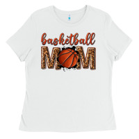 White basketball mom Ladies Tee - texasbilliewilder