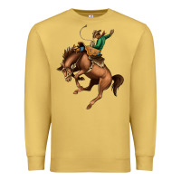 Antique Gold Bucking Bronco Rodeo Premium Sweatshirt - Bettercallsaul
