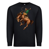 Black Bucking Bronco Rodeo Premium Sweatshirt - Bettercallsaul