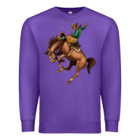 Purple Bucking Bronco Rodeo Premium Sweatshirt - Bettercallsaul