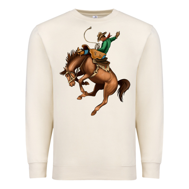 Bucking Bronco Rodeo Premium Sweatshirt by Bettercallsaul | Teevron