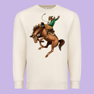 Bucking Bronco Rodeo Premium Sweatshirt Designed By Bettercallsaul