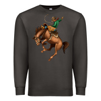 Smoke Bucking Bronco Rodeo Premium Sweatshirt - Bettercallsaul