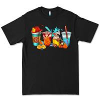 Black firefighter coffee cups Premium Tee - AdoDesignShop