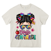 Cream hello fourth grade Heavy Core Tee - texasbilliewilder