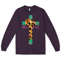 Plum Believe Cross Long Sleeve Tee - Jasminsmagicworld