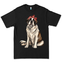 Black st bernard with bandanna Premium Tee - texasbilliewilder