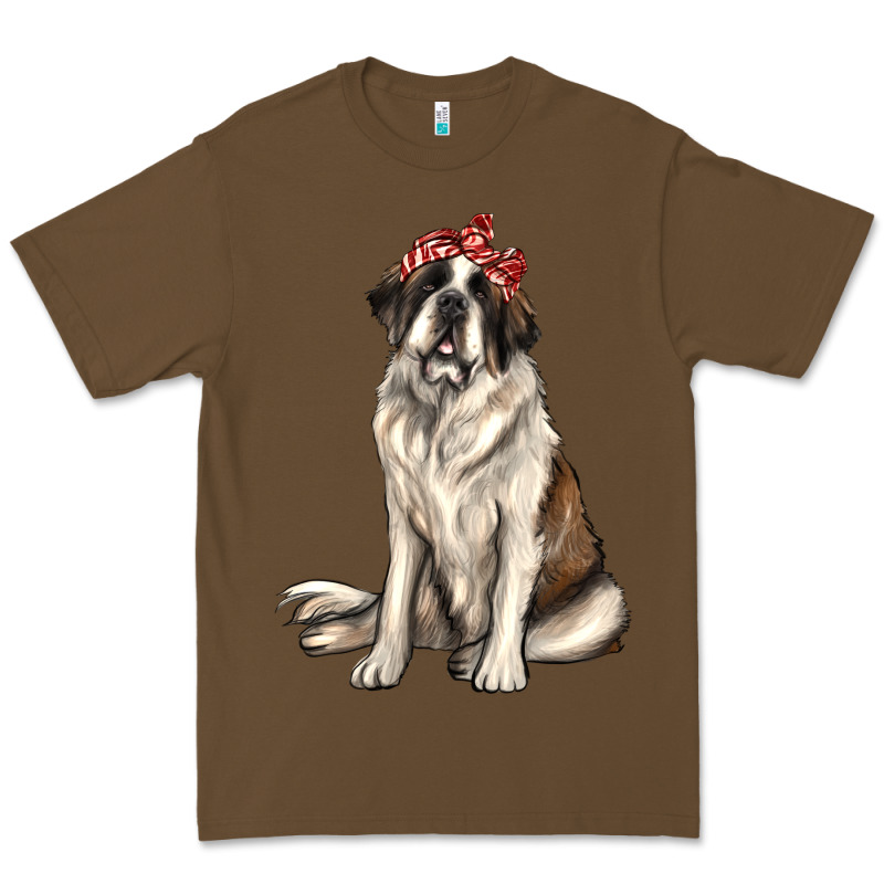 St Bernard With Bandanna Premium Tee by texasbilliewilder | Teevron