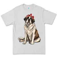 Dove Grey st bernard with bandanna Premium Tee - texasbilliewilder