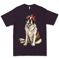 Plum st bernard with bandanna Premium Tee - texasbilliewilder