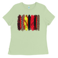Matcha softball brushstroke Ladies Tee - Zillion Design Studio