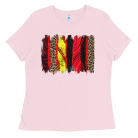 Bubblegum Pink softball brushstroke Ladies Tee - Zillion Design Studio