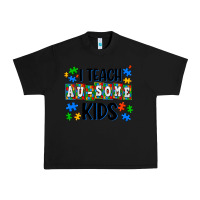 Black i teach ausome kids Urban Heavy Tee - AdoDesignShop