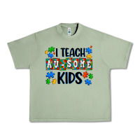 Oil Green i teach ausome kids Urban Heavy Tee - AdoDesignShop