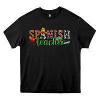 Black spanish teacher Heavy Core Tee - Zillion Design Studio