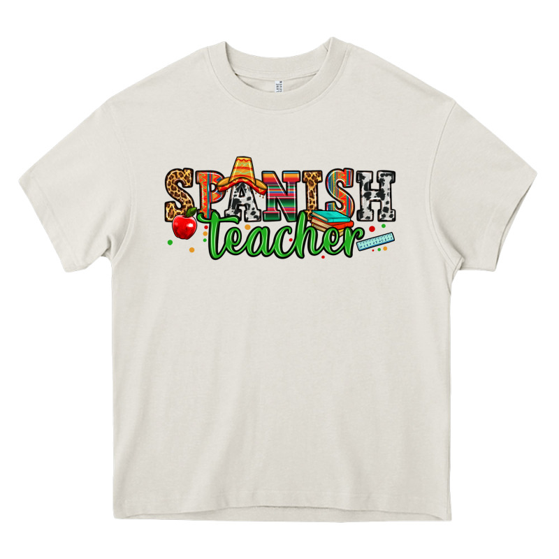 Spanish Teacher Heavy Core Tee by Zillion Design Studio | Teevron