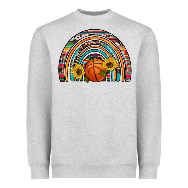 Basketball Rainbow Heavyweight Sweatshirt by Artiststas | Teevron