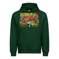 Forest Green Mama bear Autism Urban Hoodie - CowGirlArtShop