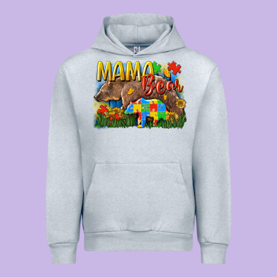 Mama Bear Autism Urban Hoodie Designed By Cowgirlartshop