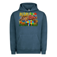 Pigment Midnight Navy Mama bear Autism Urban Hoodie - CowGirlArtShop