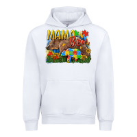 White Mama bear Autism Urban Hoodie - CowGirlArtShop