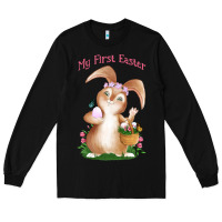 Black Babies First Easter Girls Long Sleeve Tee - Jasminsmagicworld